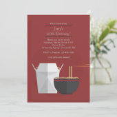 Invitation pour la nourriture orientale (Debout devant)