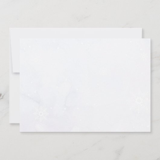 Invitation pour la photo d'anniversaire de Winter (Dos)