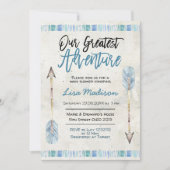 Invitation pour la plus grande aventure baby showe (Devant)