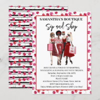 Invitation pour la Pop Up Shop Sip and Shop Cherry