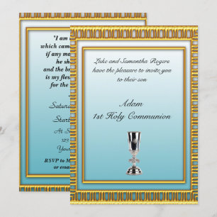 Invitation pour la première communion