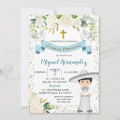 Invitation pour la Première Communion de garçon me (Devant)