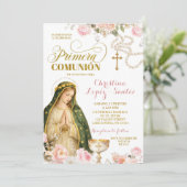 Invitation pour la Première Communion de la Dame d (Debout devant)
