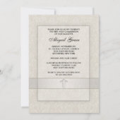 Invitation pour la première communion des filles e (Dos)