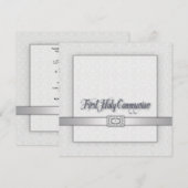 Invitation pour la Première Communion des filles e (Devant / Derrière)