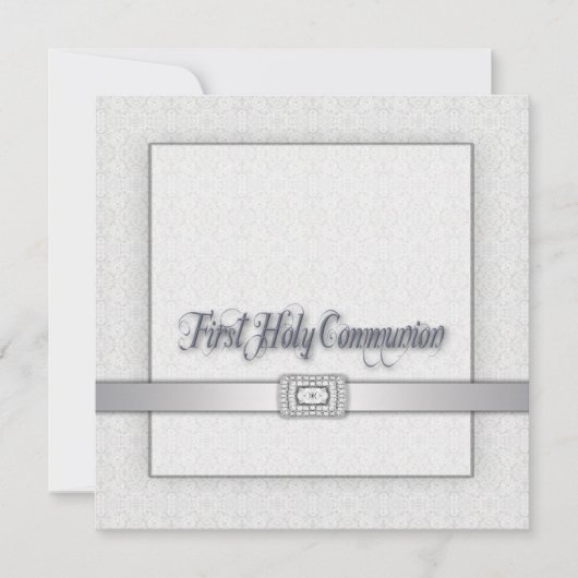 Invitation pour la Première Communion des filles e (Devant)