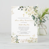 Invitation pour la Première Communion Fille (Debout devant)