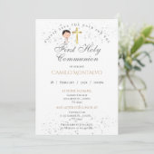 Invitation pour la Première Communion pour Garçon (Debout devant)