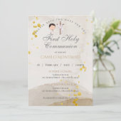 Invitation pour la Première Communion pour Garçon (Debout devant)