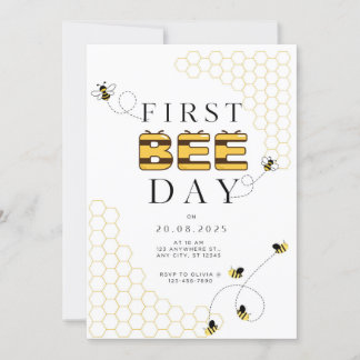 Invitation pour la première fête d'abeilles