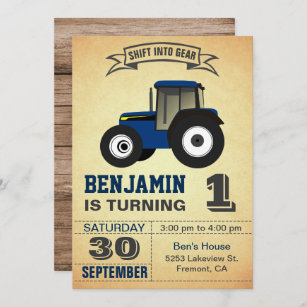 Invitations Faire Part Tracteur Zazzle Be