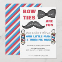 Invitation pour la première fête d'anniversaire au