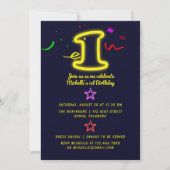 Invitation pour la première fête d'anniversaire av (Devant)