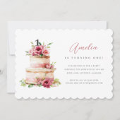 Invitation pour la première fête d'anniversaire av (Devant)