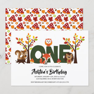 Invitation pour la première fête d'anniversaire d'