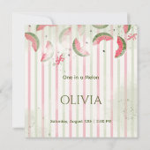 Invitation pour la première fête d'anniversaire de (Dos)