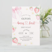 Invitation pour la première fête d'anniversaire de (Debout devant)