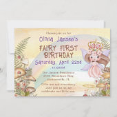 Invitation pour la première fête d'anniversaire de (Devant)