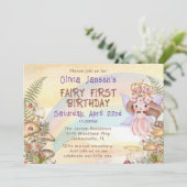 Invitation pour la première fête d'anniversaire de (Debout devant)
