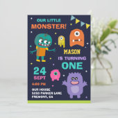 Invitation pour la première fête d'anniversaire de (Debout devant)