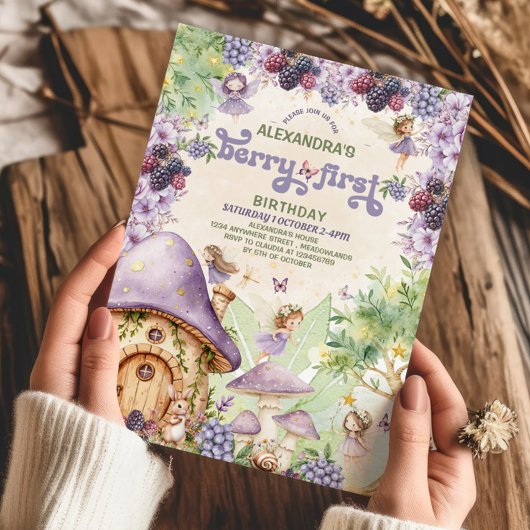 Invitation pour la première fête d'anniversaire de