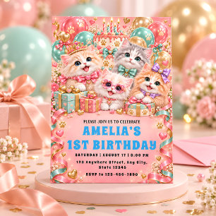 Invitation pour la première fête d'anniversaire de