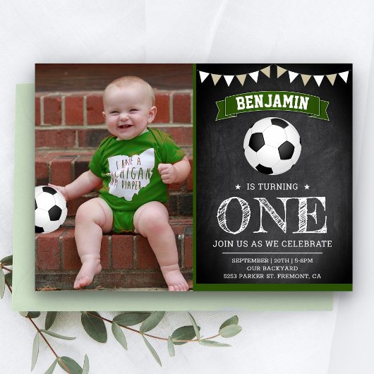 Invitation pour la première fête d'anniversaire de