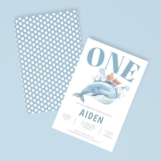 Invitation pour la première fête d'anniversaire de
