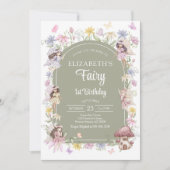 Invitation pour la première fête d'anniversaire de (Devant)