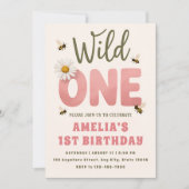 Invitation pour la première fête d'anniversaire fl (Devant)