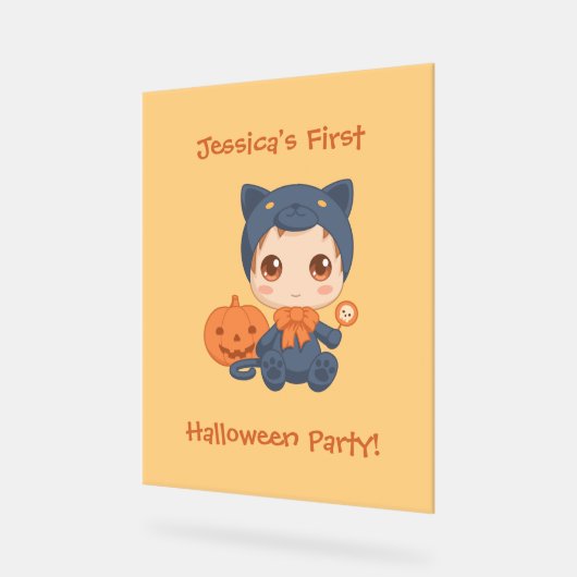 Invitation pour la première fête de chat noir Hall (Angle)