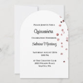 Invitation pour la Quinceanera (Dos)