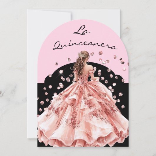 Invitation pour la Quinceanera (Devant)