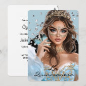 Invitation pour La Quinceanera (Devant / Derrière)