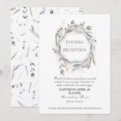 Invitation pour la réception de mariage du soir, C (Devant / Derrière)