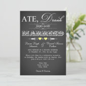 Invitation pour la réception de mariage uniquement (Debout devant)