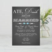 Invitation pour la réception de mariage uniquement (Debout devant)