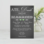 Invitation pour la réception de mariage uniquement (Debout devant)
