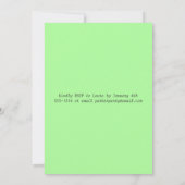 Invitation pour la réception de mariage uniquement (Dos)