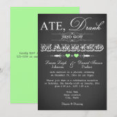 Invitation pour la réception de mariage uniquement (Devant / Derrière)
