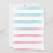 Invitation pour la révélation du sexe de bébé Twin (Dos)