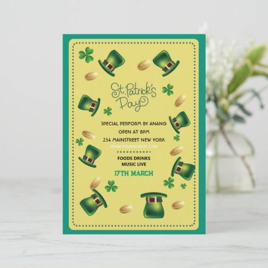 Invitation pour la Saint-Patrick (Debout devant)