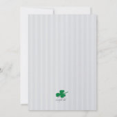 Invitation pour la Saint-Patrick avec une tasse de (Dos)