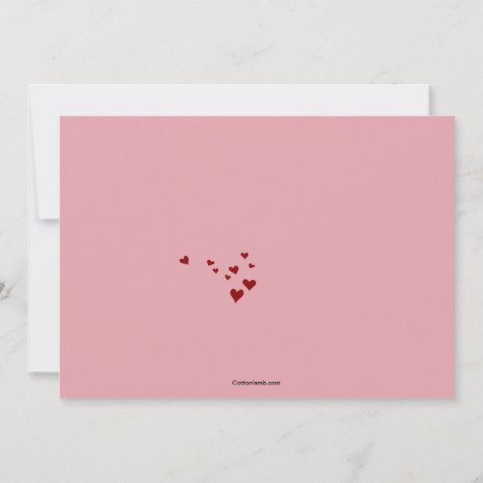 Invitation pour la Saint Valentin (Dos)