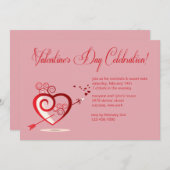 Invitation pour la Saint Valentin (Devant / Derrière)