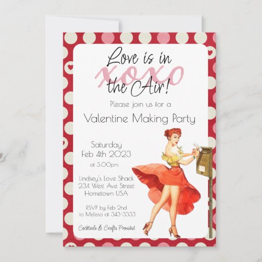 Invitation pour la Saint-Valentin Love is in the A (Devant)