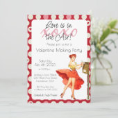 Invitation pour la Saint-Valentin Love is in the A (Debout devant)