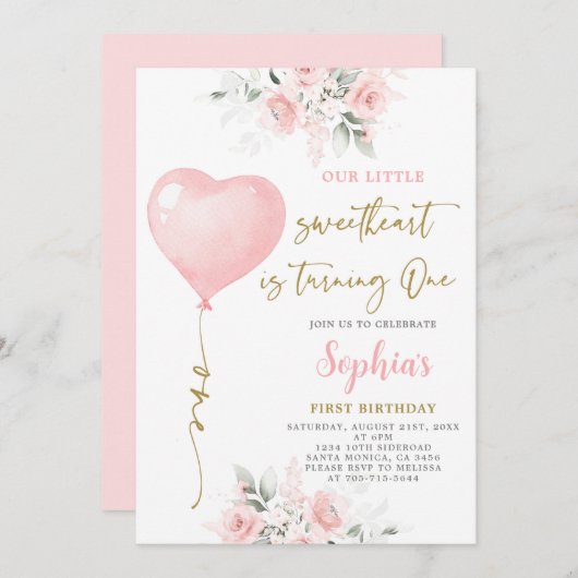 Invitation pour la Saint-Valentin pour le 1er anni (Devant / Derrière)