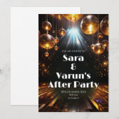 Invitation pour la soirée après mariage indien, ma (Devant / Derrière)