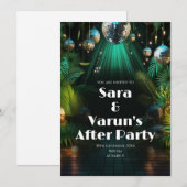 Invitation pour la soirée d'après mariage indien I (Devant / Derrière)